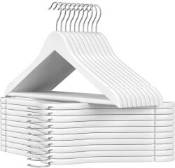 SONGMICS Vállfák, Juharfa ruhafogasok vállrésszel 20 db-os csomag (CRW03W-20) - tutihome