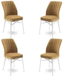 ASIR GROUP Étkezőszék szett (4 db) Flex - Cappuccino, Fehér (240CHR1427)