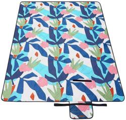 SONGMICS Piknik takaró, strand szőnyeg 200 x 150 cm, színes levelek minta (GCM002Q01)