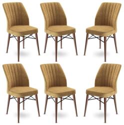 ASIR GROUP Étkezőszék szett (6 db) Flex - Cappuccino, Barna (240CHR1447)