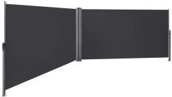 SONGMICS Kétoldalas, kihúzható napellenző 160 x 600 cm, szürke (GSA320G)