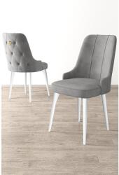 ASIR GROUP Étkezőszék szett (6 db) Newa - Szürke, Fehér (240CHR1605)