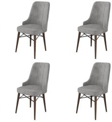 ASIR GROUP Étkezőszék szett (4 db) Pare - Szürke, Barna (240CHR1534)