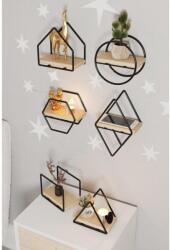 AG Fali polc Minyatür Raflar 6'lı Set (498HFT1122)