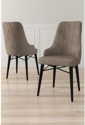 ASIR GROUP Étkezőszék szett (4 db) Neta - Cappuccino, Fekete (240CHR1713)