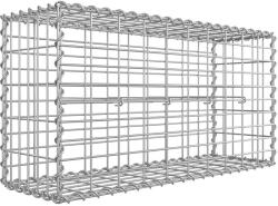 SONGMICS Gabion kosár, horganyzott fém gabion kőkosár, 100×50×30 cm, 5×10 cm-es hálóval (GGB153)