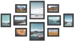 SONGMICS Képkeret, 10 képkeretbol álló készlet, fekete (RPF310H)