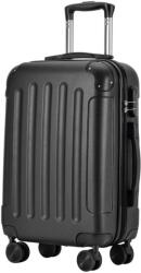 BONTOUR VERTICAL 4 Kerekes Kabin Bőrönd 55x39x20cm Fekete (120841-Black)