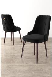 ASIR GROUP Étkezőszék szett (6 db) Newa - Fekete, Barna (240CHR1616)