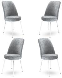 ASIR GROUP Étkezőszék szett (4 db) Dexa - Szürke, Fehér (240CHR1380)