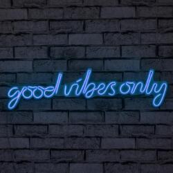 AG Műanyag LED-es fali dekoráció, Good Vibes Only - Blue (395NGR1587)