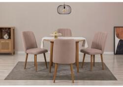 ASIR GROUP Étkezőgarnitúra(Kihúzható asztal, szék) (5 db) Vina 0900 - Atlanti fenyő, Stone (869VEL8718)