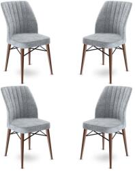 ASIR GROUP Étkezőszék szett (4 db) Flex - Szürke, Barna (240CHR1441)