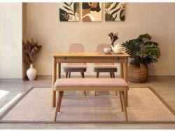 ASIR GROUP Étkezőgarnitúra(Kihúzható asztal, szék) (4 db) Vina Mini 01 0900 - Tölgy, Stone (869VEL8811)