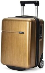 BONTOUR 40x30x20cm bőrönd, WIZZ AIR felvihető kézipoggyász, Antik Arany (120521-AntiqueGold)
