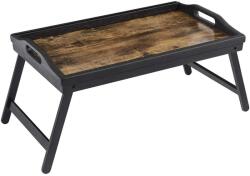 SONGMICS Laptop állvány, Reggelizőtálca, összecsukható bambusz lábakkal (LLD106B01) - tutihome