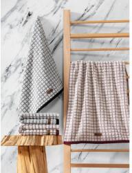 AG Kéztörlő Szett (4 db) Nature - Fekete, Claret Piros (338CTN1227)