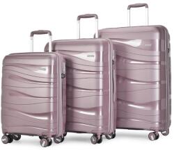 BONTOUR "Flow" 4-kerekes Bőrönd Szett, Levendula (130640-Lavender) - tutihome