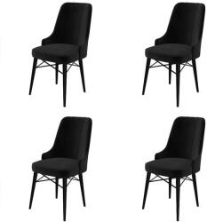 ASIR GROUP Étkezőszék szett (4 db) Pare - Fekete (240CHR1506)
