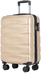 BONTOUR "WAVE" 4 Kerekes Kabin Bőrönd 55x39x20cm, Pezsgő (120541-Champagne) - tutihome