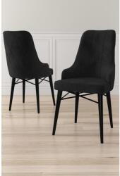 ASIR GROUP Étkezőszék szett (2 db) Neta - Fekete (240CHR1701)