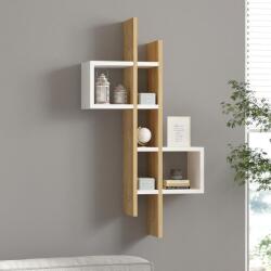 AG Fali polc Emse - Sapphire Oak, White (495SSE1172) - tutihome