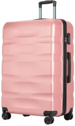 BONTOUR Wave Nagy Duplakerekes Gurulós bőrönd számzárral, Rose Gold, L méretű (120543-RoseGold)