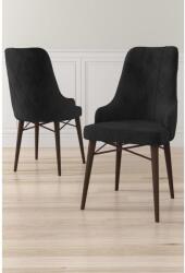 ASIR GROUP Étkezőszék szett (6 db) Neta - Fekete, Barna (240CHR1736)