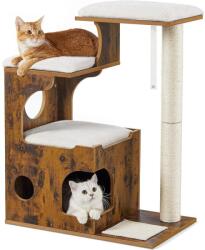 FEANDREA 88 cm-es macska kaparó, macskatorony 3 ággyal és barlanggal (PCT70HW) - tutihome