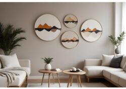 AG Fali Dekoráció keretezett MDF kép (4 darab) 693BSE2074 (693BSE2074)