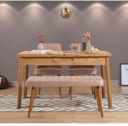 ASIR GROUP Étkezőgarnitúra(Kihúzható asztal, szék) (4 db) Santiago Atlantice-Stone (869VEL5218)