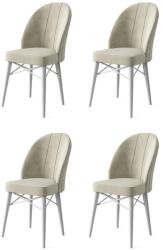 ASIR GROUP Étkezőszék szett (4 db) Ritim - Krém, Fehér (240CHR1474)