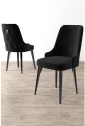 ASIR GROUP Étkezőszék szett (4 db) Newa - Fekete (240CHR1626)