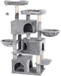 FEANDREA nagy macskafa 3 macskabarlanggal, 164 cm-es macskatorony, világosszürke (PCT98W)