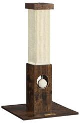 FEANDREA Macska kaparóoszlop, kaparóoszlop natúr szizál kötélből, 73 cm magas, vintage barna (PCA021X01)