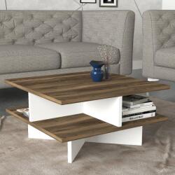 ASIR GROUP Dohányzóasztal Hamton - Walnut, White (731WAT2815)