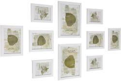 SONGMICS Kollázs képkeretek, 10 képkeret készlet, fehér (RPF310W)