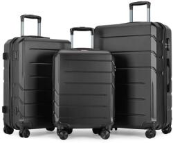 BONTOUR Spinner 4 Kerekes Borönd Szett, Fekete (120140-Black)