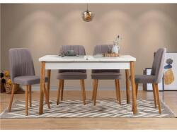 ASIR GROUP Étkezőgarnitúra(Kihúzható asztal, szék) (5 db) Santiago Fehér Szürke Atlanti fenyő (869VEL5250)