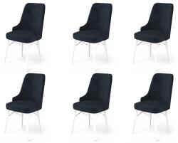 ASIR GROUP Étkezőszék szett (6 db) Pare - Antracit, Fehér (240CHR1522)