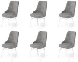 ASIR GROUP Étkezőszék szett (6 db) Pare - Szürke, Fehér (240CHR1524)