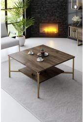 ASIR GROUP Dohányzóasztal Gold Line - Walnut, Black (618BLY1153)