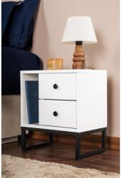 AG Éjjeliszekrény Glimmer - Fehér, Fekete (241NRD1414)