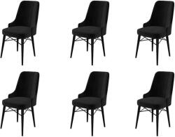 ASIR GROUP Étkezőszék szett (6 db) Pare - Fekete (240CHR1511)