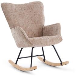 VASHOME Hintaszék, relaxációs szék kordbársony kárpitozással, bézs-khaki színű (VH-LYY996KK)