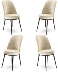 ASIR GROUP Étkezőszék szett (4 db) Dexa - Krém, Barna (240CHR1398)