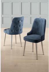 ASIR GROUP Étkezőszék szett (2 db) Newa - Antracit, Króm (240CHR1577)