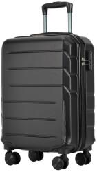 BONTOUR "Spinner" 4 Kerekes Kabin Bőrönd 55x39x20cm Fekete (120141-Black)