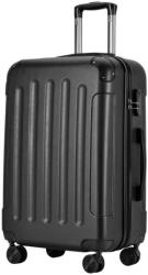 BONTOUR VERTICAL 4 Kerekes Közepes Bőrönd 65x44, 5x27cm, M méretű, Fekete (120842-Black)