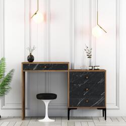 AG Fésülködő asztal Lizbon 555 - Diós, Fekete (845HCT2306)